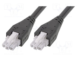 Cable; Mini-Fit Jr; female; PIN: 3; Len: 1m; 6A; Insulation: PVC