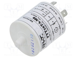 Filter: anti-interference; mains; 250VAC; Cx: 0.47uF; Cy: 10nF; 1mH
