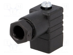 Connector: valve connector; plug; form C; 8mm; female; PIN: 3; 6A