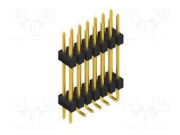 Connector: pin strips; pin header; male; PIN: 14; 2.54mm; SMT; 2x7