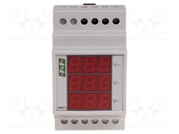 Voltmeter; digital,mounting; 100÷265V; Meas.accur: ±1%; 45÷55Hz
