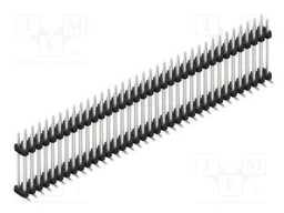 Connector: pin strips; pin header; male; PIN: 72; 2mm; SMT; 2x36