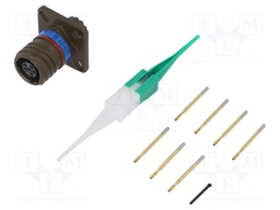 Connector: circular; D38999 series III; socket; female; PIN: 6