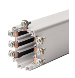 BUSBAR TROLLEY TR85H7P PRE-MOUNTED 160A (4 MT) - 7P WHITE RAL 1013