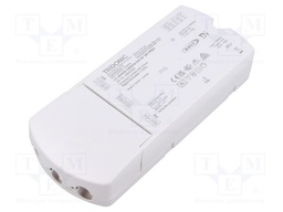 Power supply: switching; LED; 45W; 15÷54VDC; 450÷1050mA; IP20; LC