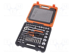 Wrench-set; 6-angles,hex key,combination spanner; 1/4"; 98pcs.