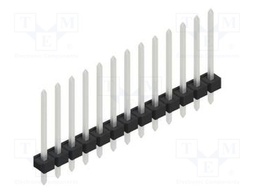 Connector: pin strips; pin header; male; PIN: 13; 2.54mm; THT; 1x13