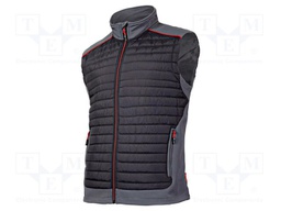 Padded vest; Size: M; black-grey; without a hood,furlined