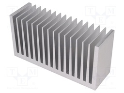 Heatsink: extruded; grilled; natural; L:50mm; W:160mm; H:82mm