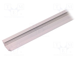 Profiles for LED modules; angular,recessed; white; L: 1m; 45°