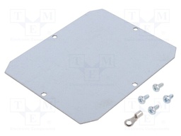 Mounting plate; steel; for enclosures