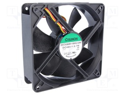 Fan: DC; axial; 48VDC; 120x120x38mm; 234.6m3/h; 48dBA; ball bearing