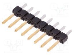 Pin header; pin strips; BERGSTIK; male; PIN: 8; straight; 2.54mm