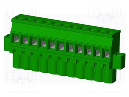 Connector: pluggable terminal block; plug; female; angled 90°
