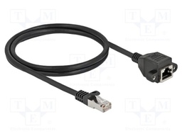 Extender Ethernet; S/FTP; Cat: 6a; RJ45 socket,RJ45 plug; 1m; LSZH