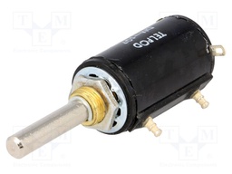 Potentiometer: shaft; multiturn; 2.2kΩ; 0.75W; ±5%; 6mm; wirewound