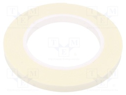 Tape: fixing; W: 9mm; L: 5.5m; Thk: 1mm; two-sided adhesive; white