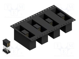 Connector: pin strips; pin header; male; PIN: 8; 2.54mm; SMT; 2x4