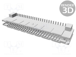 Connector: PCB to PCB; female; PIN: 50; 1mm; Series: SlimStack; 0.5A