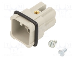 Connector: HDC; contact insert; male; C146; PIN: 7; size A3