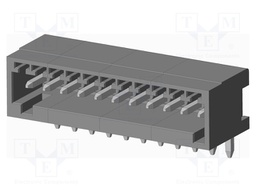 Connector: pluggable terminal block; socket; male; on PCBs