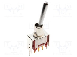 Switch: toggle; Pos: 2; SPDT; ON-(ON); 0.02A/20VAC; 0.02A/20VDC