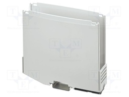 Enclosure base; with terminals; grey; UL94V-0; ICS25; X: 130.9mm