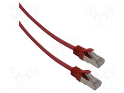 Patch cord; F/UTP; Cat: 6; RJ45 plug,both sides; stranded; Cu; 15m
