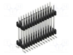 Connector: pin strips; pin header; male; PIN: 28; 1.27mm; SMT; 2x14
