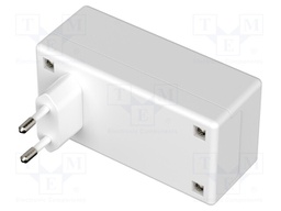 Enclosure: for power supplies; X: 50mm; Y: 100mm; Z: 40mm; white