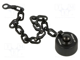 Protection cover; black; aluminium alloy; MS/DS; -55÷125°C