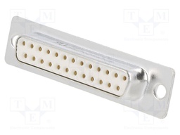 D-Sub; PIN: 25; plug; female; turned contacts; soldering