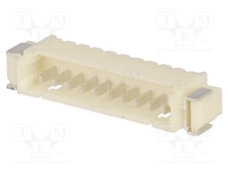 Socket; wire-board; male; 1.25mm; PIN: 10; SMT; 125V; 1A; tinned