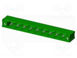 Connector: pluggable terminal block; socket; male; angled 90°