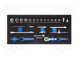 Tool: wrenches set; 34pcs; Kind of wrench: socket spanner