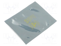 Protection bag; ESD; L: 304mm; W: 229mm; Thk: 79um; <100GΩ