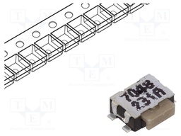 Microswitch TACT; SPST-NO; Pos: 2; 0.05A/32VDC; SMT; none; 3N; IP40