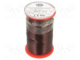 Coil wire; single coated enamelled; 2.2mm; 500g; -65÷200°C