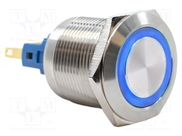 Switch: vandal resistant; SPST-NO + SPST-NC; 2A/48VDC; IP65; blue
