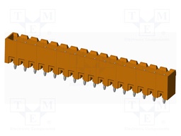 Connector: pluggable terminal block; socket; male; on PCBs