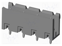 Connector: pluggable terminal block; socket; male; on PCBs