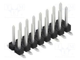 Connector: pin strips; pin header; male; PIN: 16; 2.54mm; SMT; 2x8