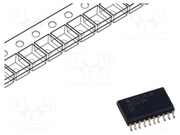 IC: digital; D-latch transparent; Ch: 8; 2÷6VDC; SMD; SO20-W; HC