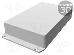 Enclosure: multipurpose; with fixing lugs; 1590; X: 119.5mm; black