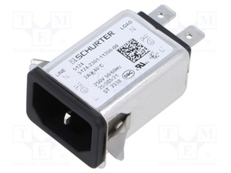 Connector: AC supply; socket; male; 2A; 250VAC; IEC 60320; C14 (E)