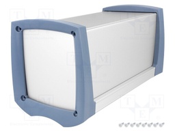Enclosure: with panel; RAIL; X: 127mm; Y: 243mm; Z: 135mm; aluminium