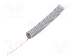 Protective tube; ØBraid : 20mm; grey; L: 50m; -5÷60°C; Øint: 14.9mm