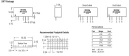 Converter: DC/DC; 1W; Uin: 22.8÷25.2V; Uout: 24VDC; Uout2: -24VDC