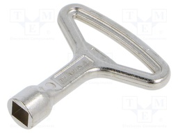 Key; zinc and aluminium alloy; Key code: KW8; 61mm