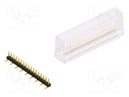 Connector: pin strips; pin header; male; PIN: 17; 2mm; SMT; 1x17